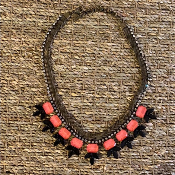 Loren Hope Pink and Black Statement Necklace